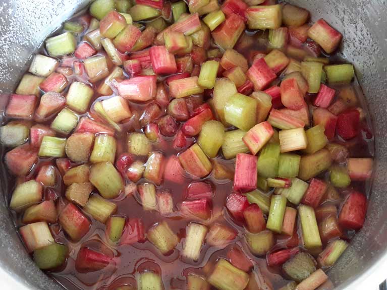 Confiture de rhubarbe